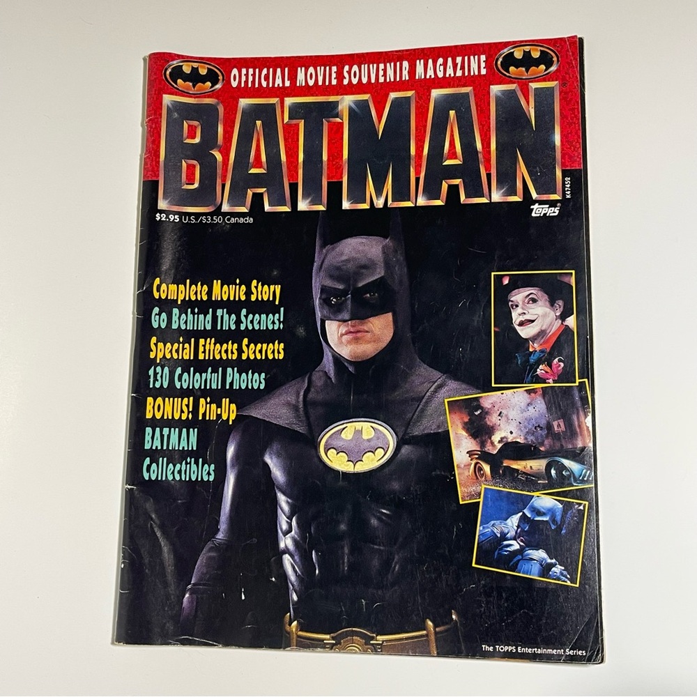 Batman 1989 Official Movie Souvenir Magazine Topps Vintage